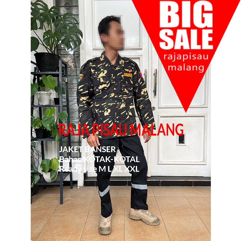 RPM RPM Jaket Banser Model Jangkis Doreng Nasional Atribut Banser Jahitan Rapi Free Bet Full Kancing Resleting Busa Dalam Tebal Musrini Mart