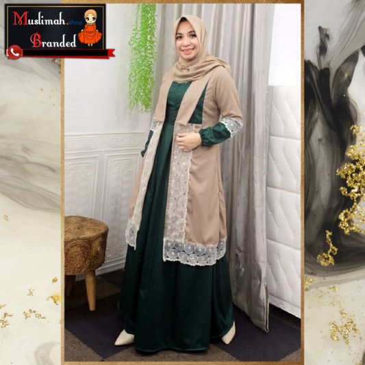 DEURA Busana Muslim Terbaru / Dress Deura / Gamis Deura Original / Setelan Gamis Deura 256 MUSLIMAH 