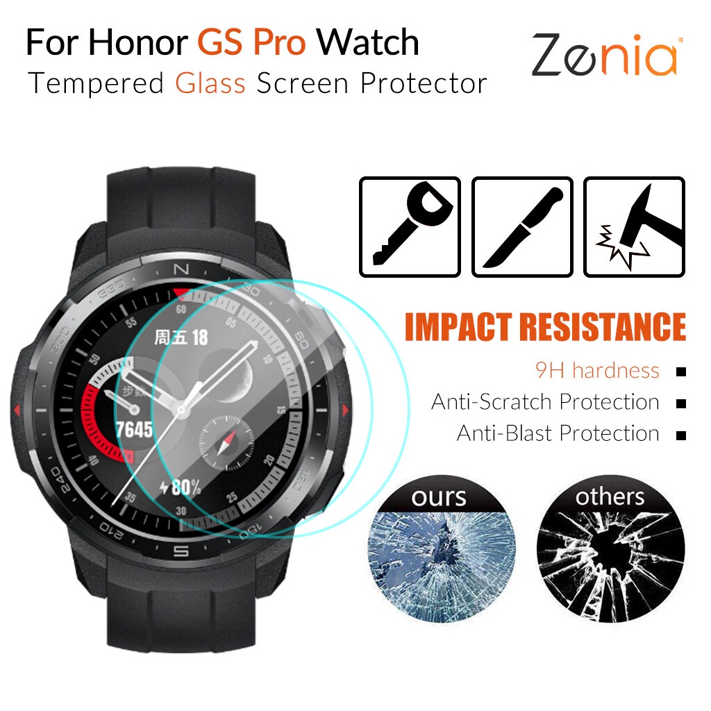 v BACA Honor GS Pro SMARTWATCH TG pelindung anti gores antigores layar kaca film jam tangan tempered