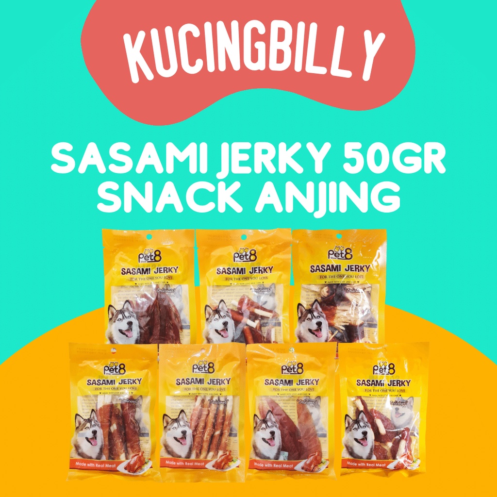 SASAMI JERKY 50gr Snack anjing