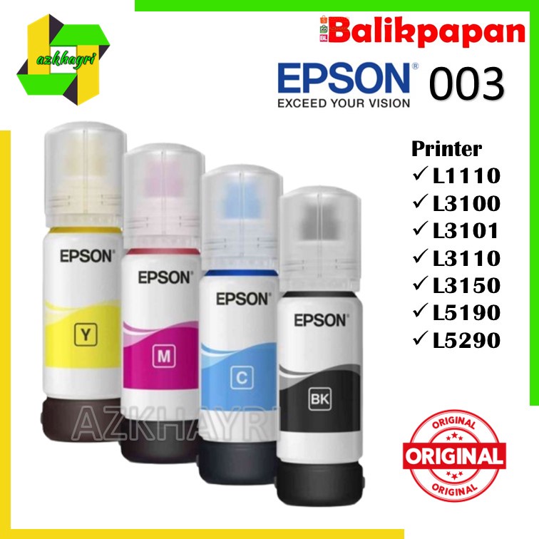 Tinta Epson 003 Original Cyan Magenta Yellow Black