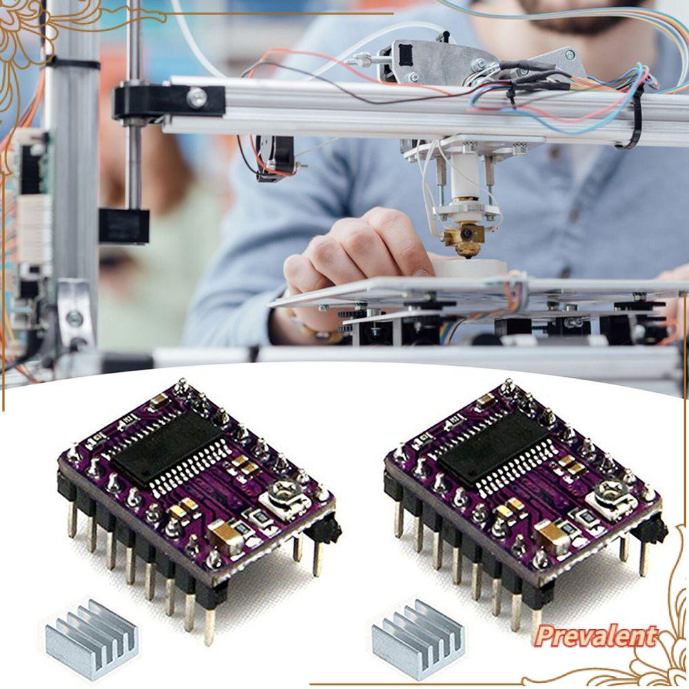 Preva 2Pcs Stepping Motor Driver Tahan Lama 3D Printer Aksesoris 3D Printer Parts Komponen Elektronik