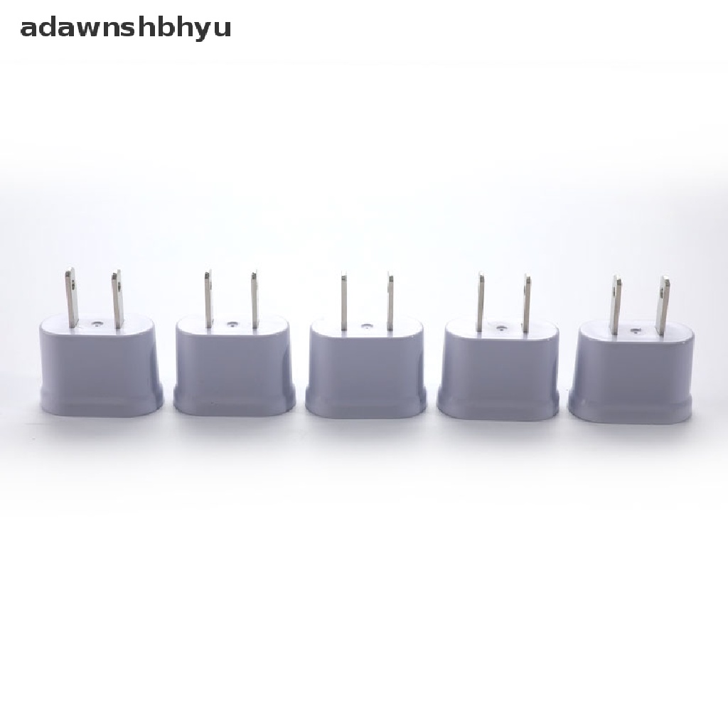 Adawnshbhyu Steker US Ke Plug EU Steker Bulat Dan Datar Colokan Konversi Ganda Serba Guna Converter Socket ID