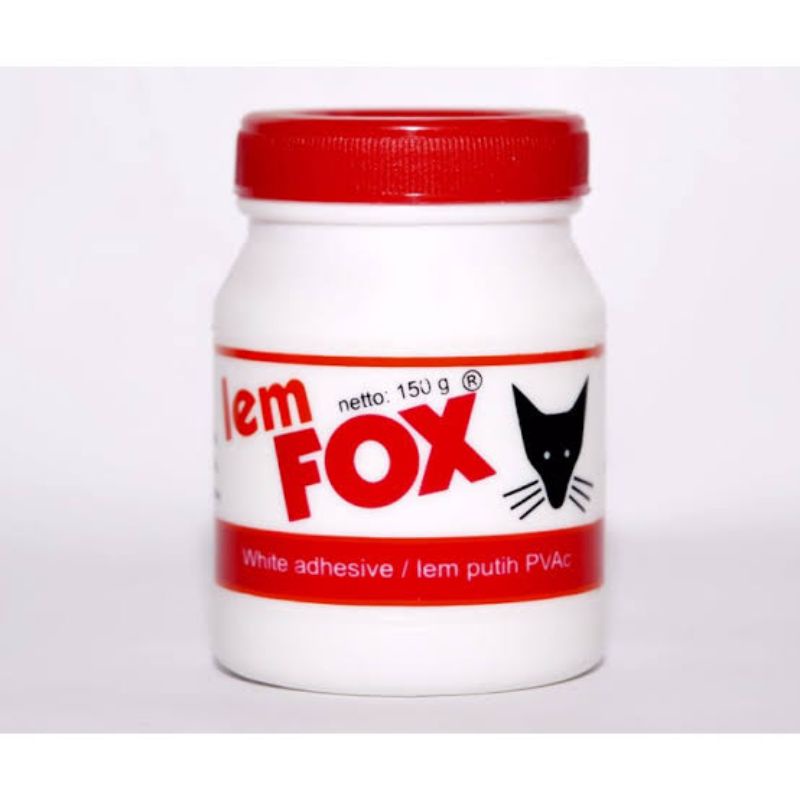 lem kertas lem serbaguna lem fox 150gr  lem adhesive lem putih pvac 150gr