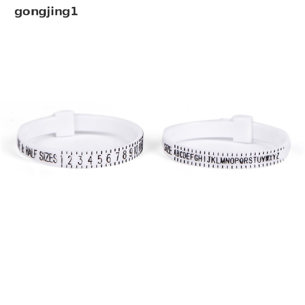 Ggg UK US Ring Sizer Measure Finger Gauge Ukuran Untuk Wedding Ring Band Cincin Tunangan New ID