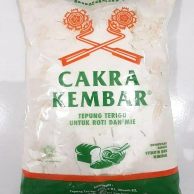 

Terigu Cakra Kembar Ekonomis Kemasan 1Kg Dus Karton Isi 1 Kg X 12Pcs Premium
