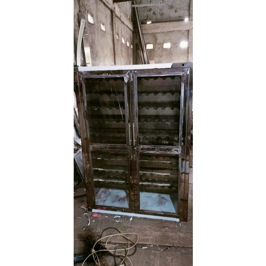 Lemari dialyzer - Dialyzer Cabiner Stainless Steel 201 + UV Lamp