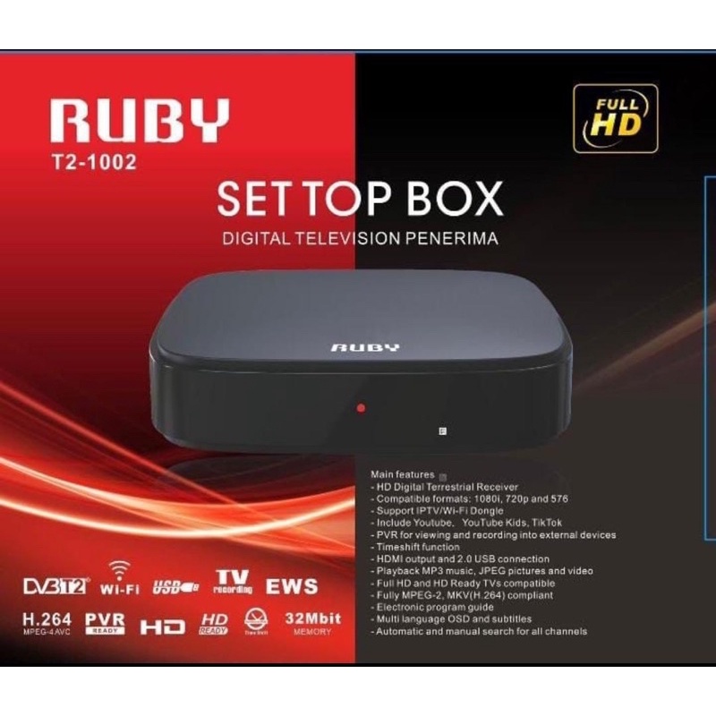 STB HDTV SET TOP BOX TV DIGITAL FULL HD 1080p AUTO SCAN DAN AUTO SAVE