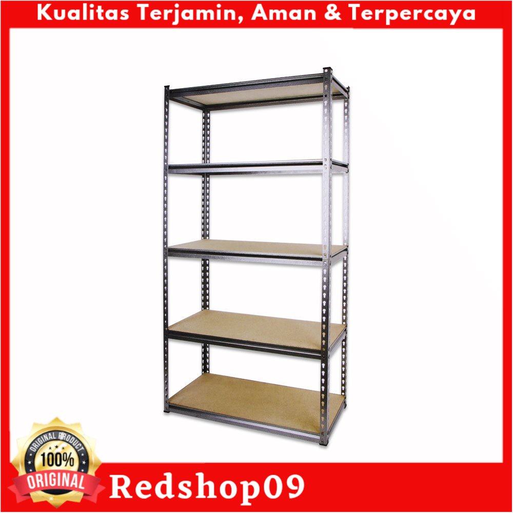 Tactix Rak Besi 5 Tingkat - Silver/ Rak Besi