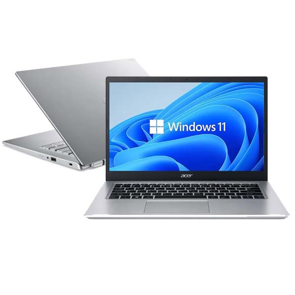 Acer Aspire 5 Slim A514-54-32XQ Core i3-1115G4 8GB 512GB SSD 14″ Win 11 Home+OHS 2021 Pure Silver