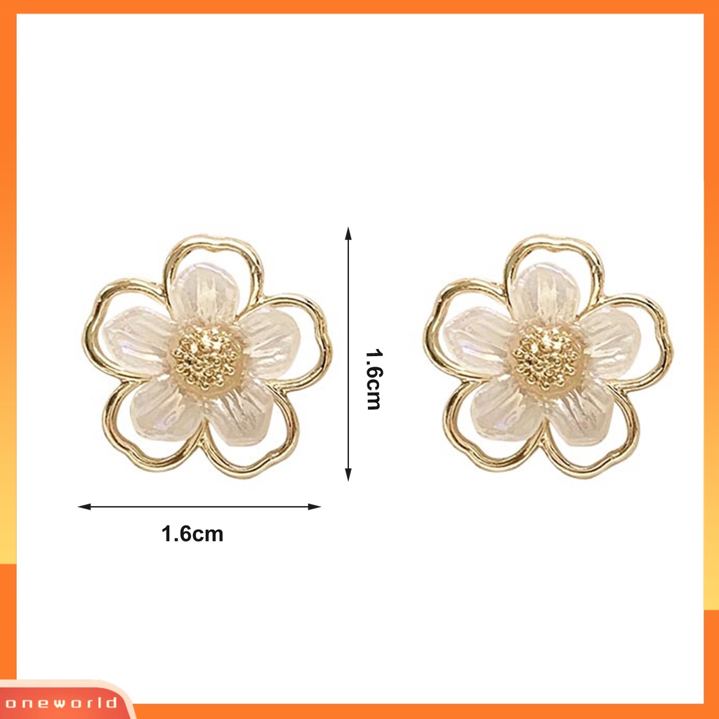 [WONE] 1pasang Ear Studs Eye-catching Indah Semua Pertandingan Menawan Tahan Lama Berdandan Simetris Niche Temperamen Anting Untuk Pacaran