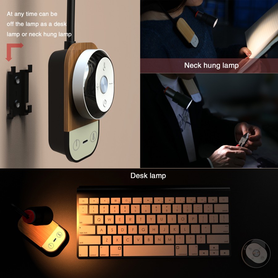 TORCHY Night Light Lampu Dinding Minimalis Wireless Adjustable