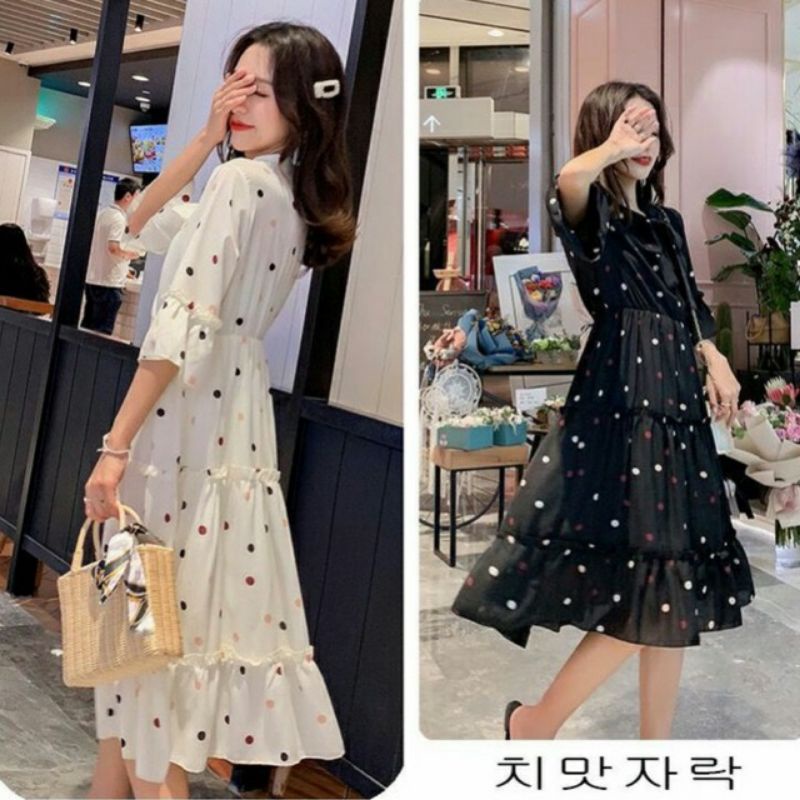 NEWDress Midi Polkadot