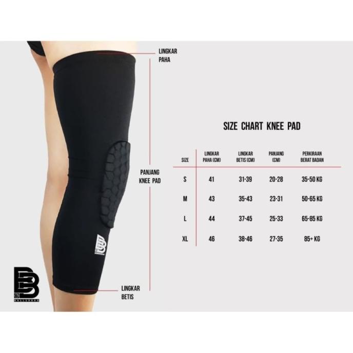 Kneepad Basket Legsleeve Pad Dekker Aksesoris Olahraga Ballerbro Bb