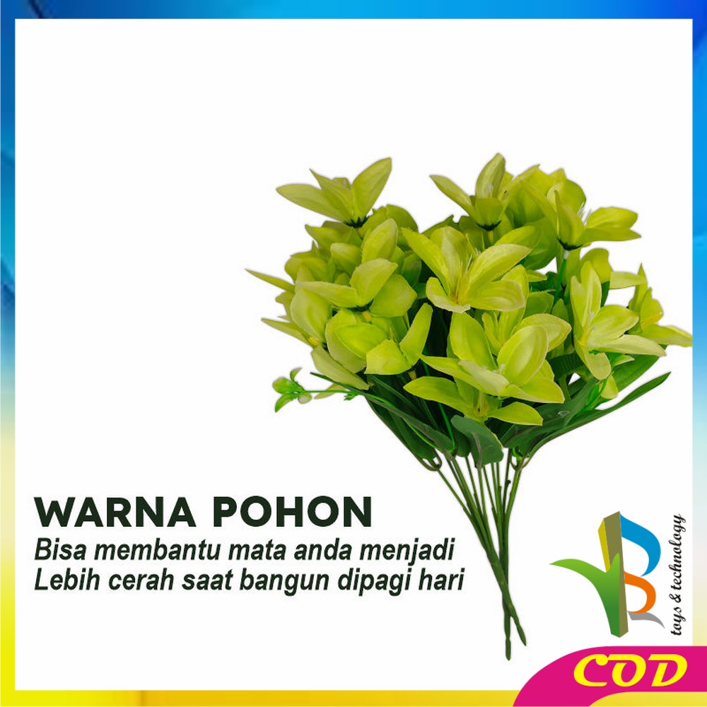 RB-C548 Pot Bunga Hias Ornamen Bunga Lily Artificial Plastik Bunga Ruang Tamu Bunga Dekorasi Rumah Hiasan Pajangan