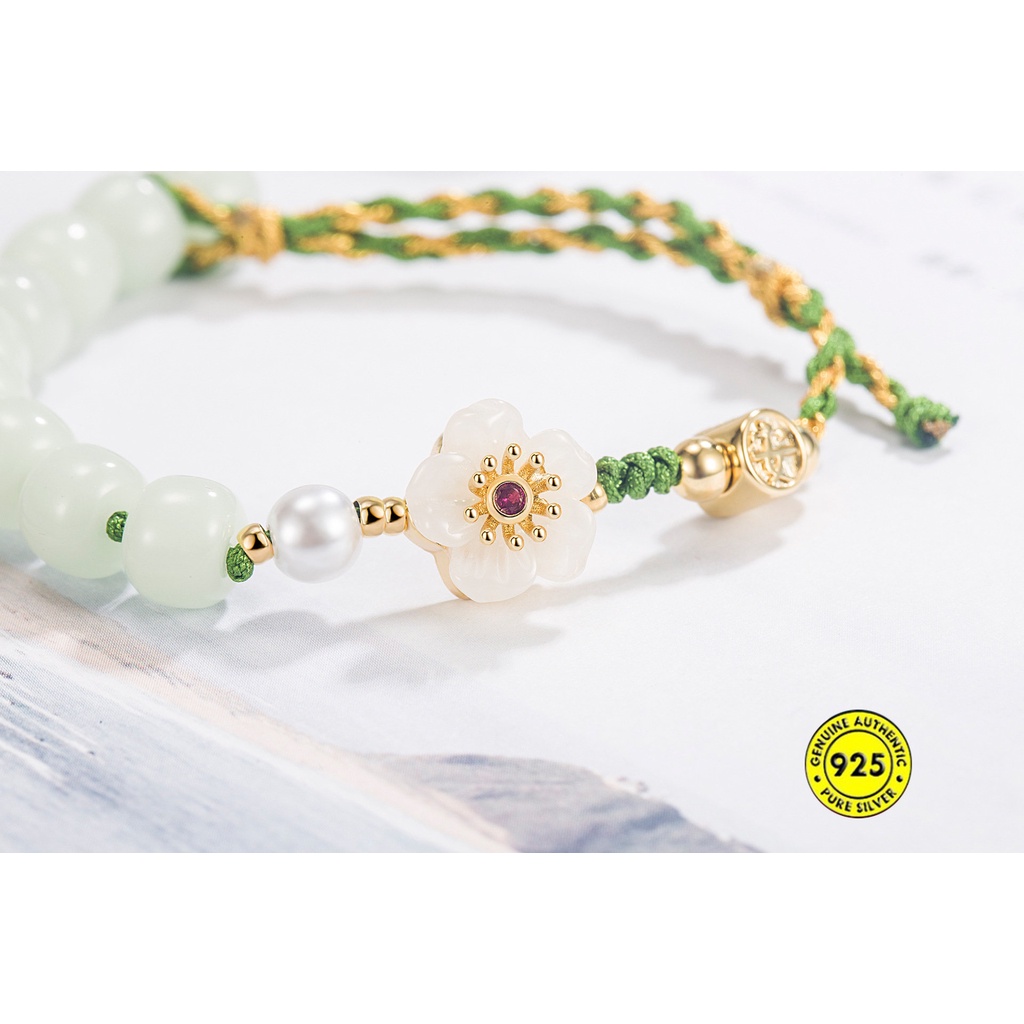 Begonia Tali Gendong Hetian Gelang Giok Wanita U1493