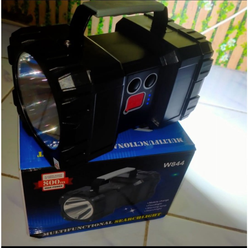 Senter Double Head LED High Power LED L2 40W + 45 LED SMD Rechargeable Waterproof