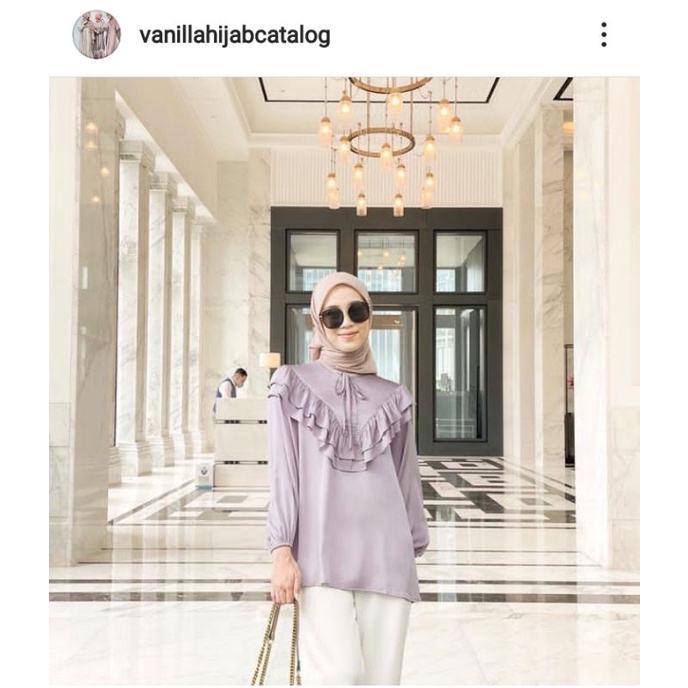 lily blouse dove vanilla hijab