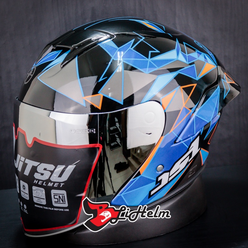 JITSU HELM JS1 GOEWOLF | BALCK | HALF FACE SNI