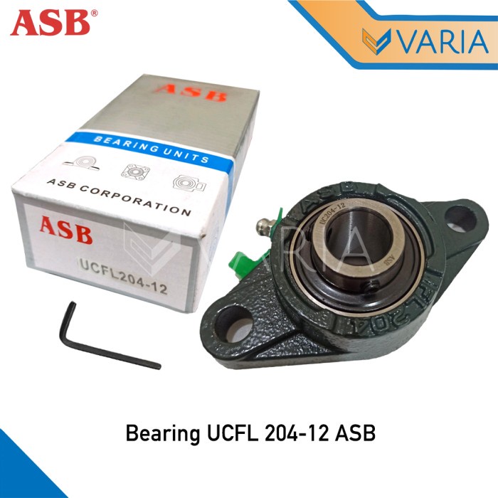 Bearing UCFL 204-12 ASB As 19.05 mm 3/4 Inch Laher Pillow Block Duduk