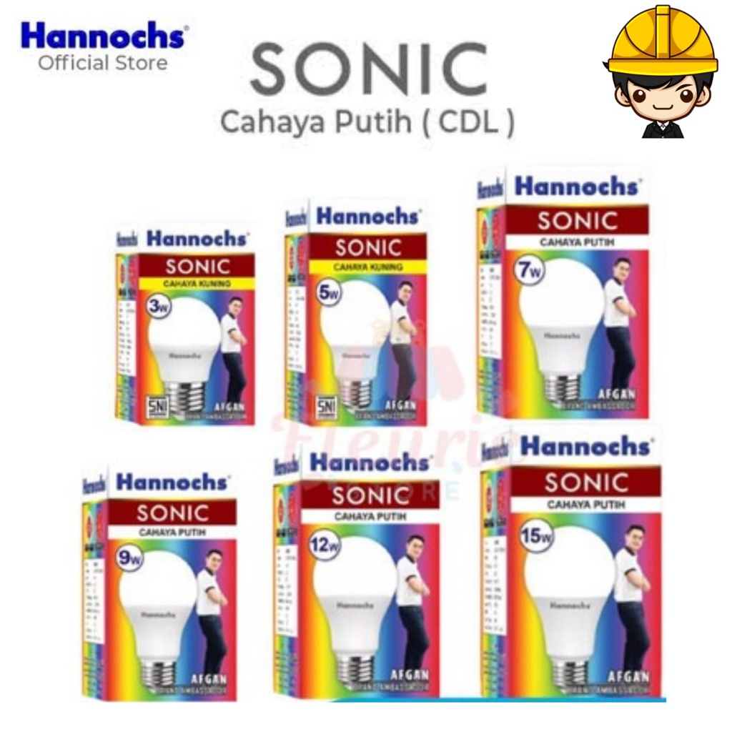 Lampu LED Hannochs SONIC 3W/ 5W/ 7W/ 9W/ 12W/ 15W/ 20W