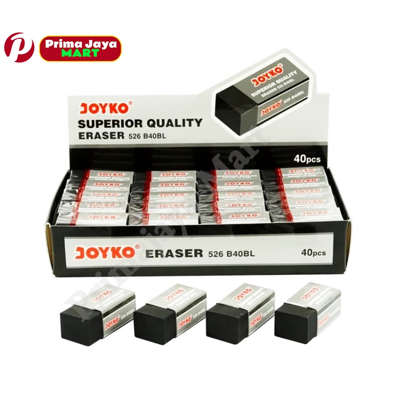 Jual Penghapus Eraser Joyko Hitam Kecil 526 B40BL ( Pcs ) | Shopee ...