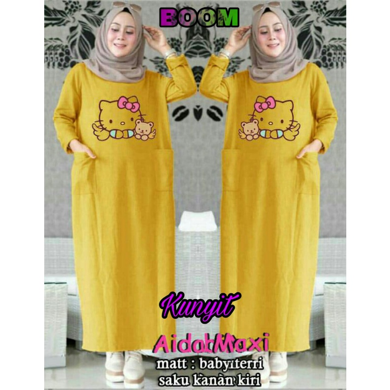 PIK - Maxi Aida Jumbo XL, XXL, 3XL / MAXI WANITA MUSLIM / GAMIS WANITA TERBARU / MAXI JUMBO