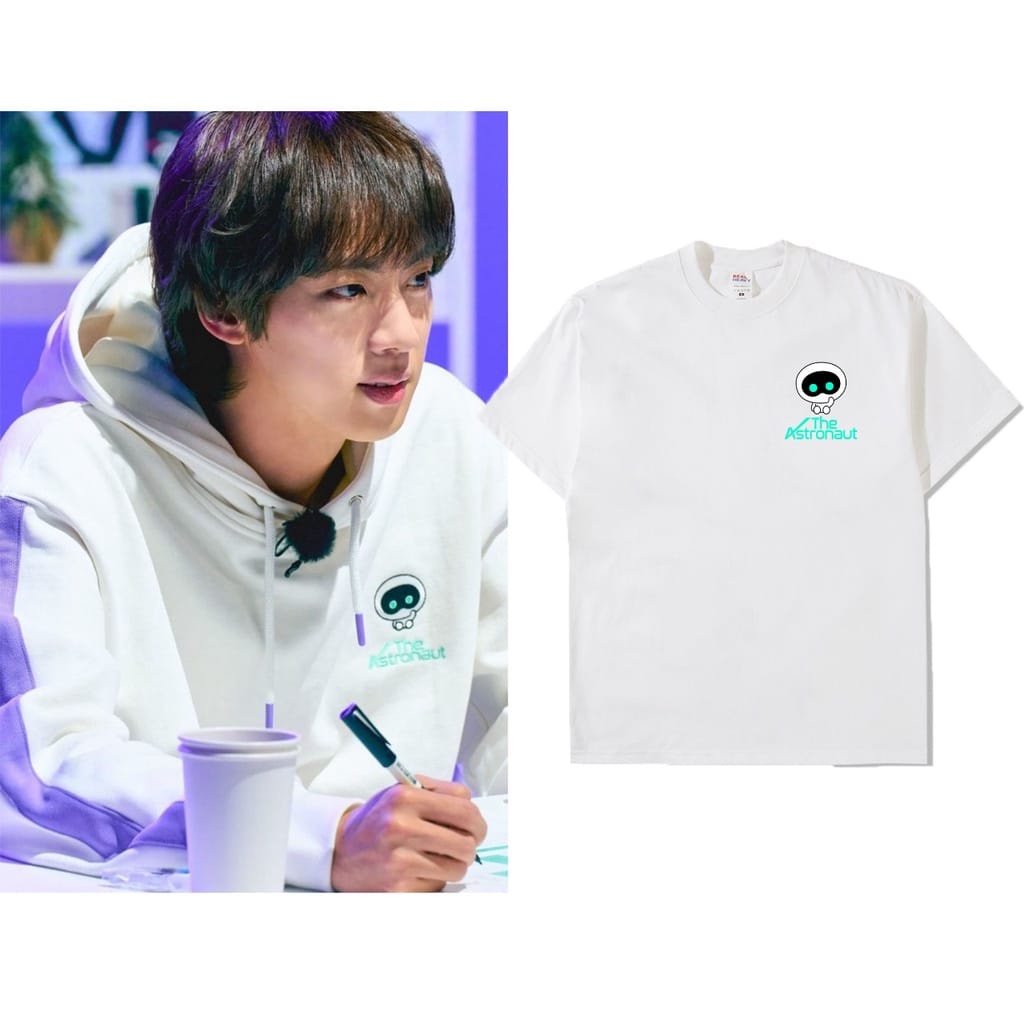 Kaos Korea Jin The Astronaut Logo Wotteo,  Free Foto