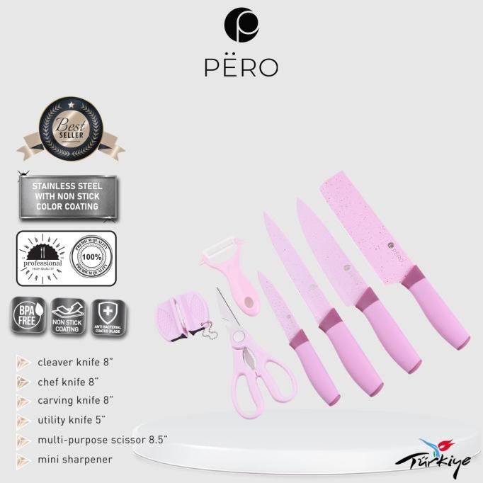 PERO GRANITE KNIFE SET OF 7