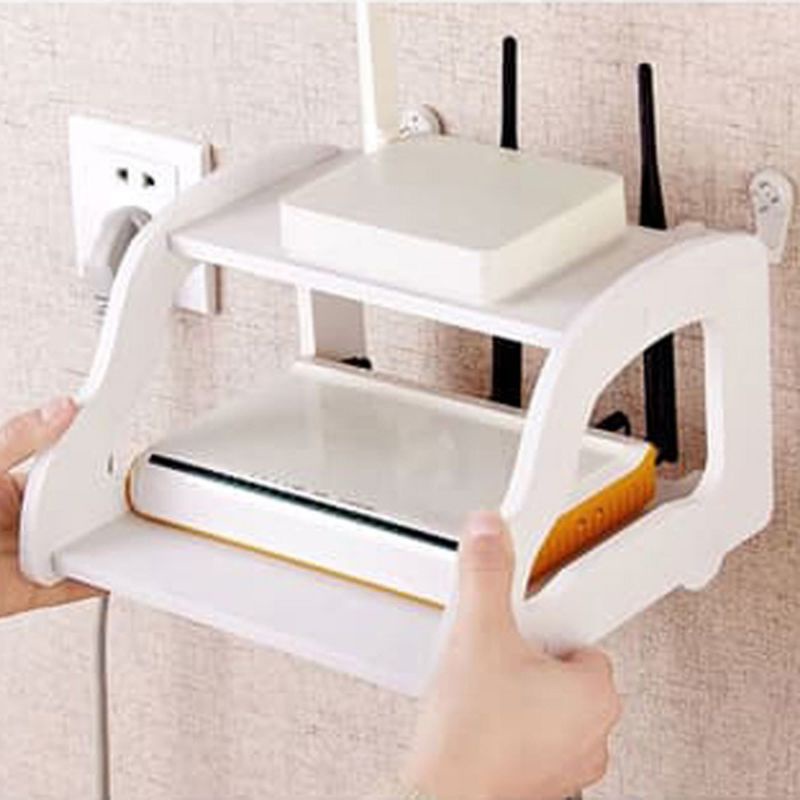 Rak Dinding Wifi Modem Remote Rak Gantung Serbaguna