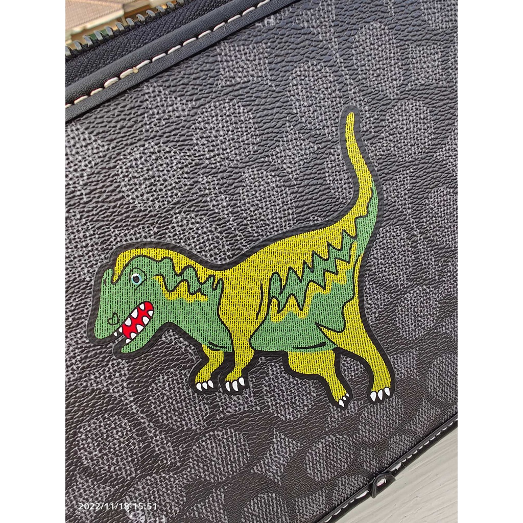 Coach cf076 Dinosaur men's new Charter camera bag shoulder bag messenger bag  xjb  076