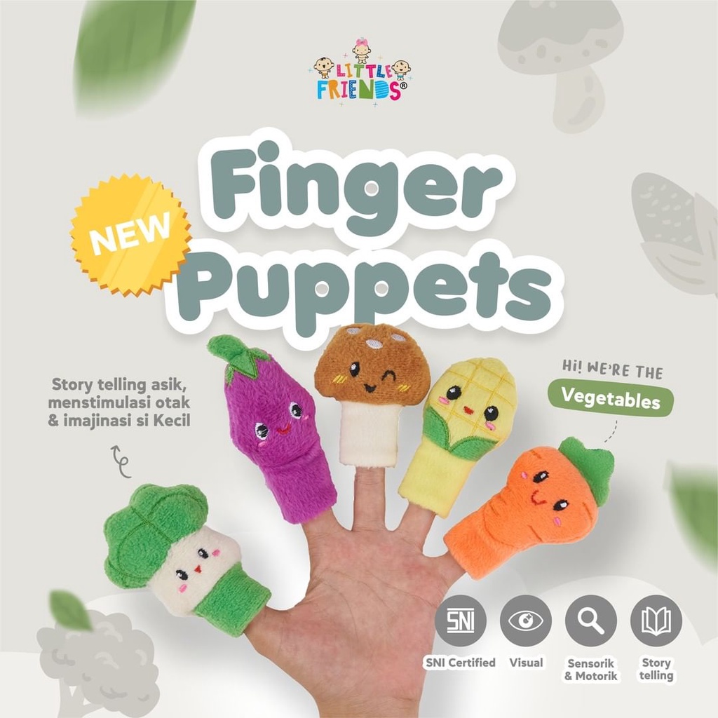 Finger Puppet Vegetable - LFF1070 - Little Friend