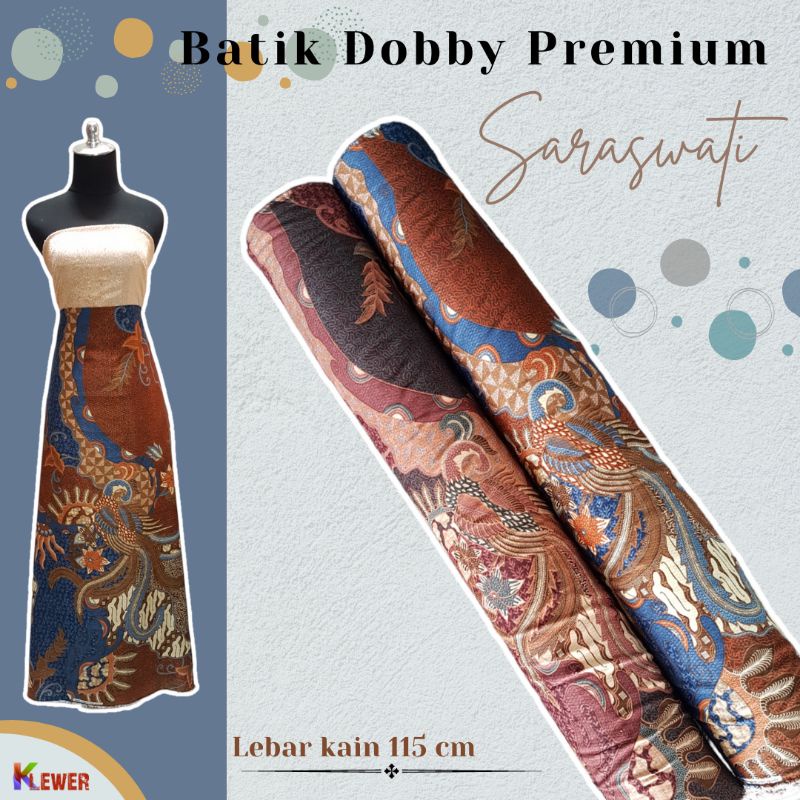 Jual Bahan Kain Batik Dobby Saraswati Kain Batik Dobi Doby Halus Lembut ...