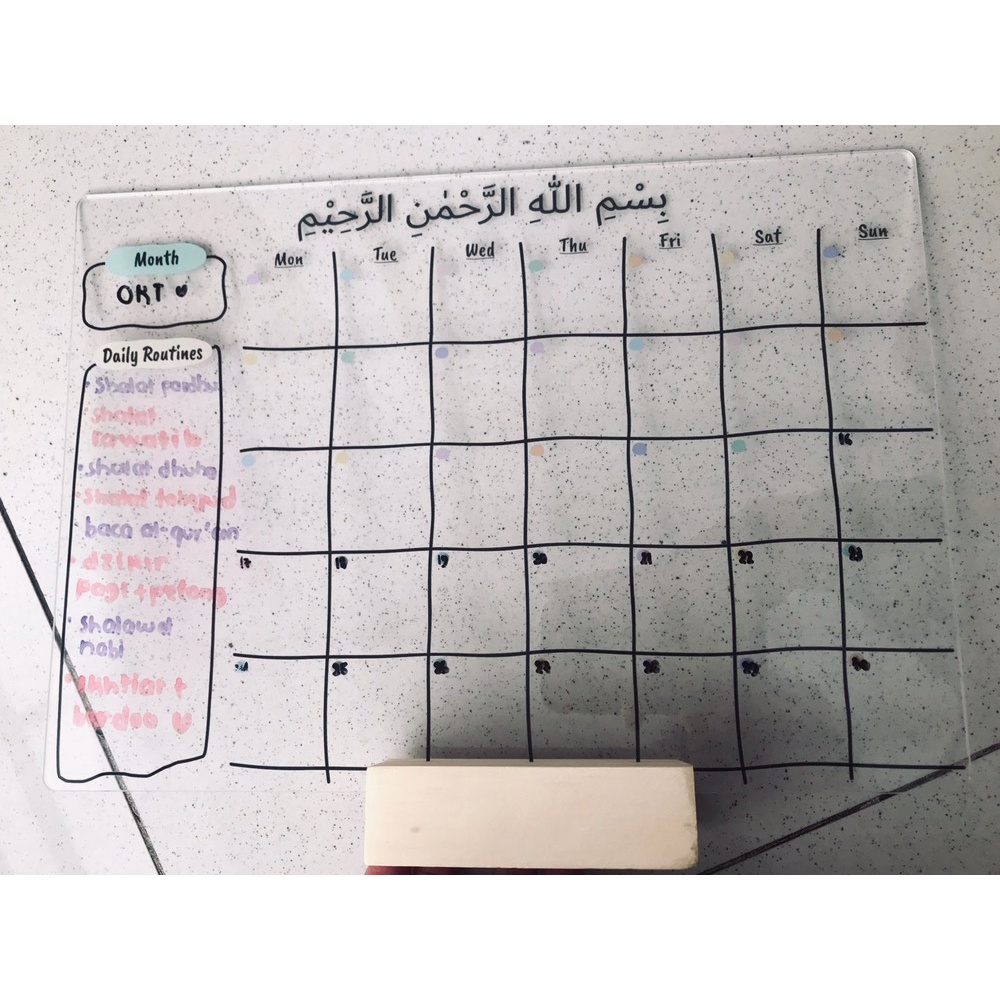 

Custom Acrylic Weekly Planner / To Do List / Monthly Planner/ Kalender Akrilik