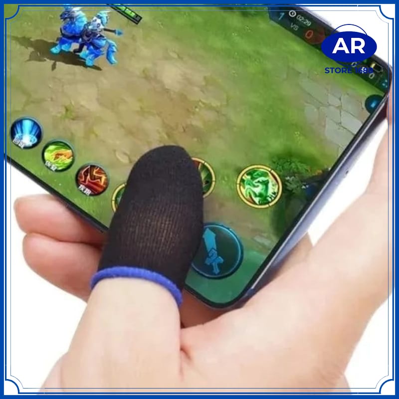 AR-Sarung Tangan Jempol Jari Finger cover Game Gaming 1 Set isi 2 pcs Tebal impor Full colour