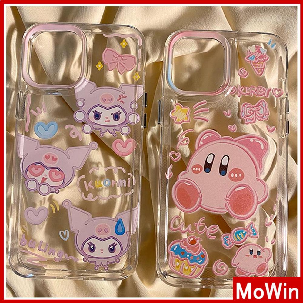 For iPhone 14 Pro Max iPhone Case Clear Case TPU Soft Case Plating Button Space Case Shockproof Cartoon Cute Compatible For For iPhone 13 Pro Max 12 Pro Max 11 Pro Max 7plus XR xs