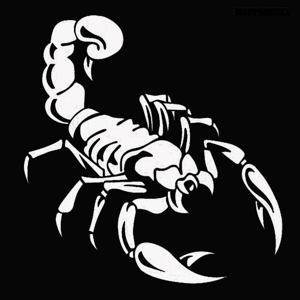 [Dekorasi] Fashion Scorpion Reflektif Mobil Kendaraan Body Hood Jendela Decals Sticker Decor