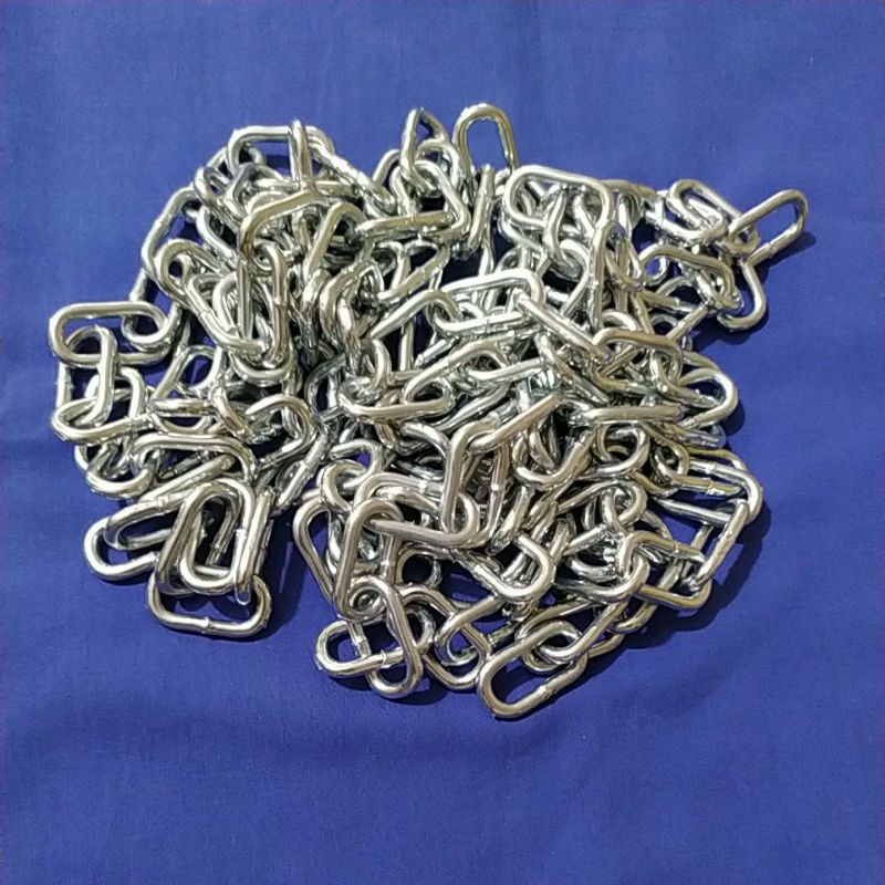 Rantai besi galvanis 3mm . harga per 100cm (1m)