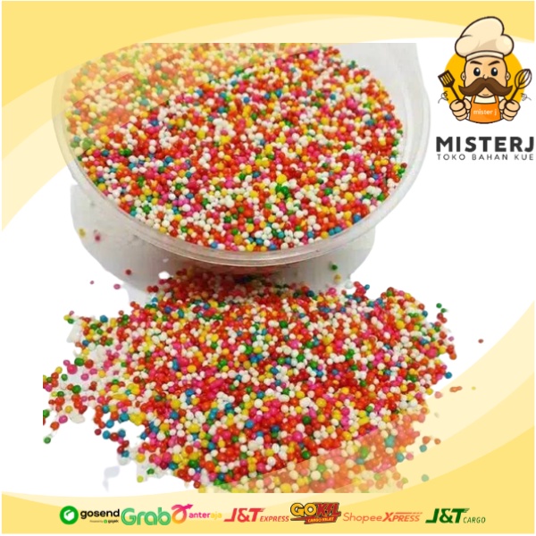 

Werner Non Parell Mix Colour 100gr | 250gr | Sprinkle | Trimit | Taburan Sprinkle Kue Dessert