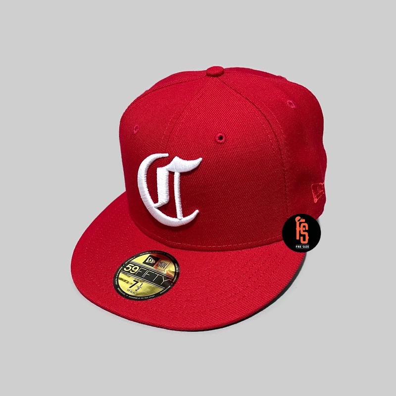 TOPI NEW ERA ORIGINAL 5950 150TH CINCINNATI RED STOCKINGS RED UV GREEN