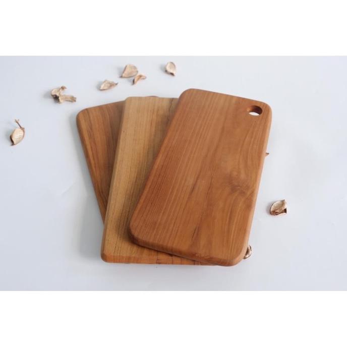 Talenan Kayu Jati Persegi Panjang Polos Minimalis