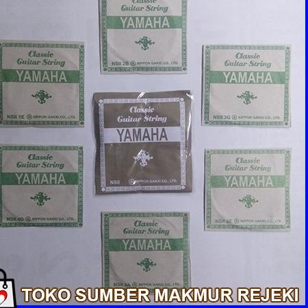 ₿ Senar gitar classic klasik 1 set senar gitar NYLON NILON Yamaha 1 set Murah Terjangkau ㆃ