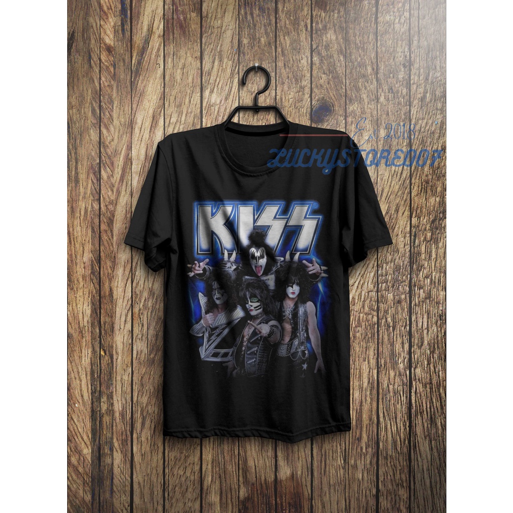 Kaos Distro KISS FULL PRINT | KAOS PREMIUM HIGH QUALITY | KAOS BAND METAL | KAOS BAND ROCK | KAOS BA