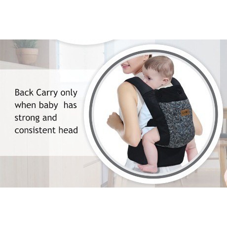 Gendongan Ransel Bayi Baby Scoots Baby 2 Go Solid Black &amp; Kitaro KIG2201