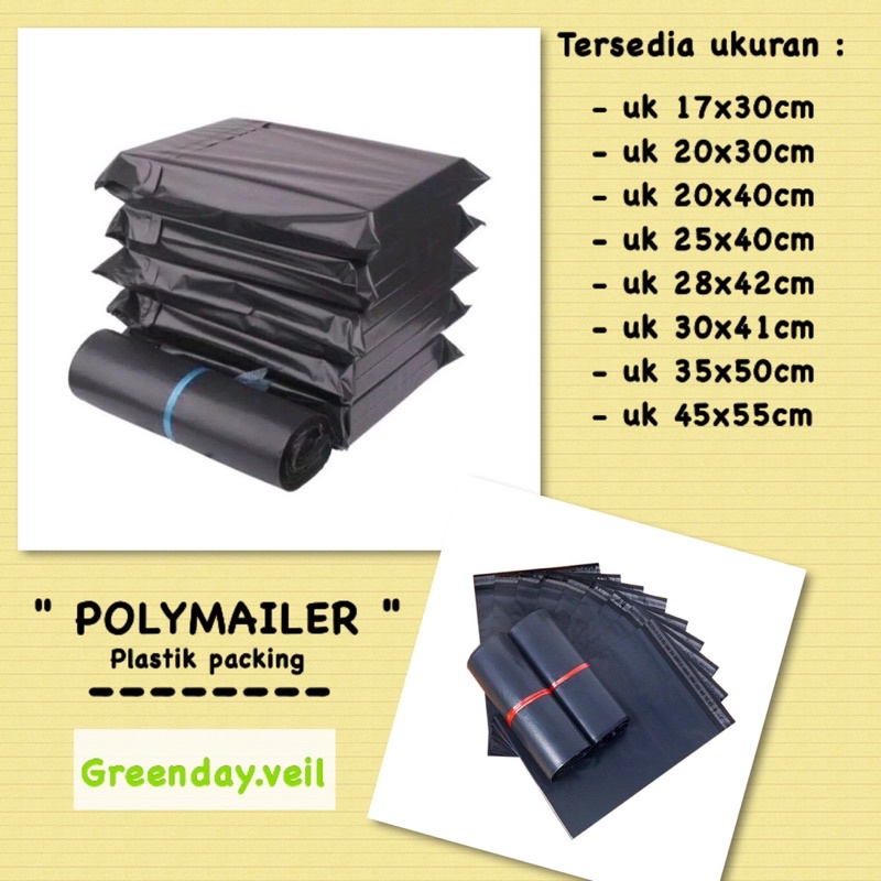 PLASTIK POLYMAILER / PLASTIK PACKING PEREKAT OLSHOP POLYMER