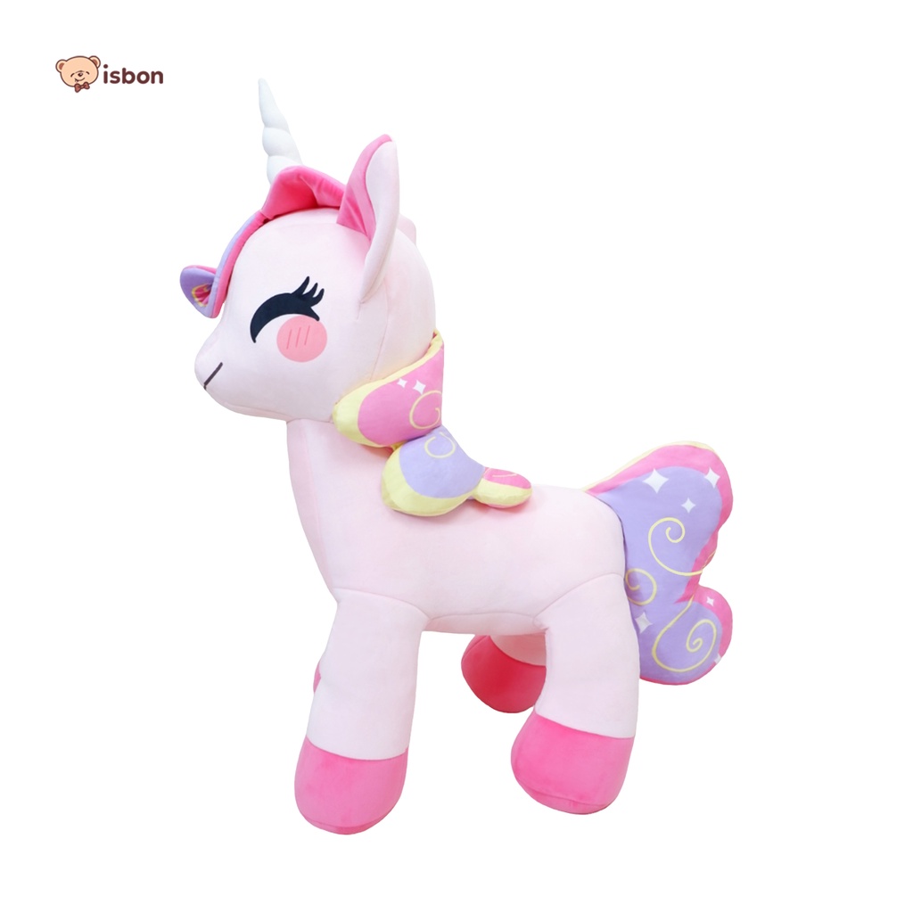 Boneka Unicorn Fantasy 83cm Bertanduk Giant Kuda Pony Little Girl by Istana Boneka