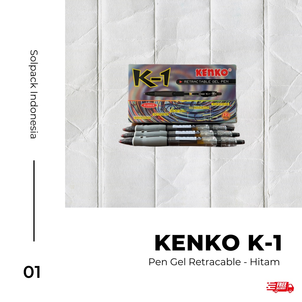 

Pen Gel Kenko K-1 - Hitam