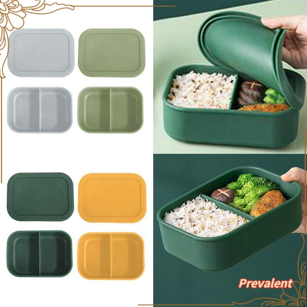 Preva Kotak Bento Silikon Mudah Dibersihkan Sealed Waterwash Microwave Bento Box