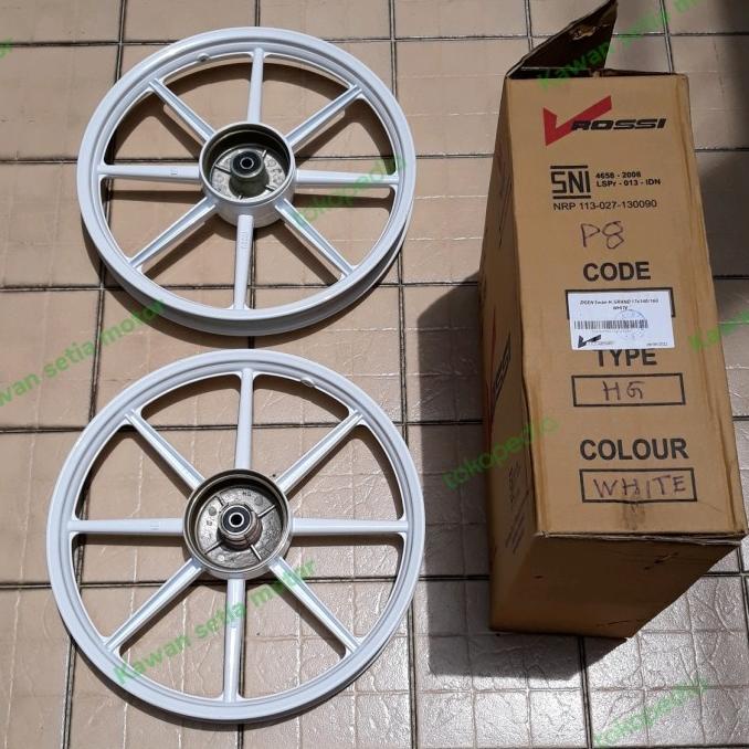 VELG RACING HONDA GRAND PRIMA LEGENDA SUPRA TROMOL PALANG 8 PUTIH