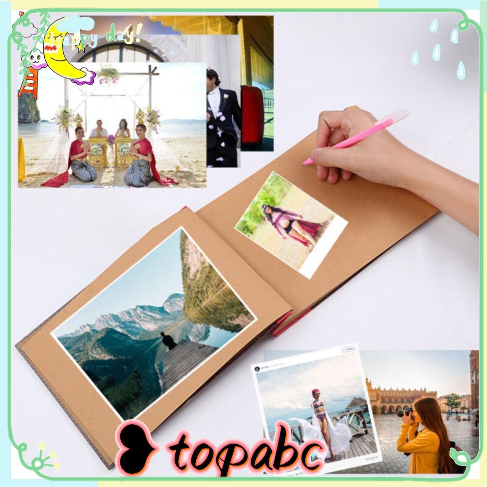 Top Vintage Album Foto Hadiah Anniversary Handmade Scrapbook